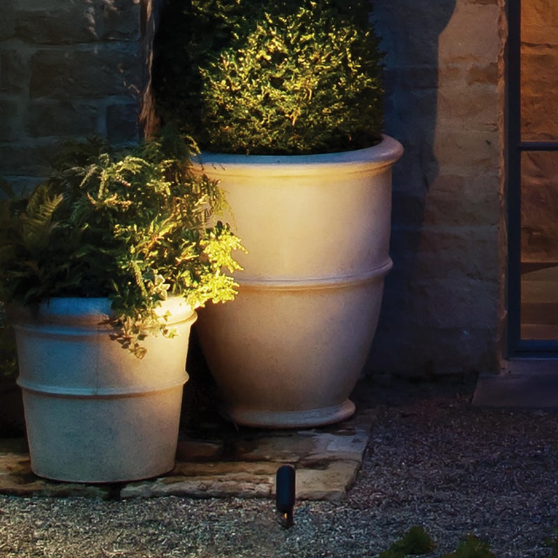 Hinkley Landscape Lighting 1536SK Accent Spot Light - Aluminum, MR16 LED Bulb Required, Safe for Wet Conditions, Wiring Kit and Ground Spike Included - Satin Black Finish with Clear Lens - Image 5